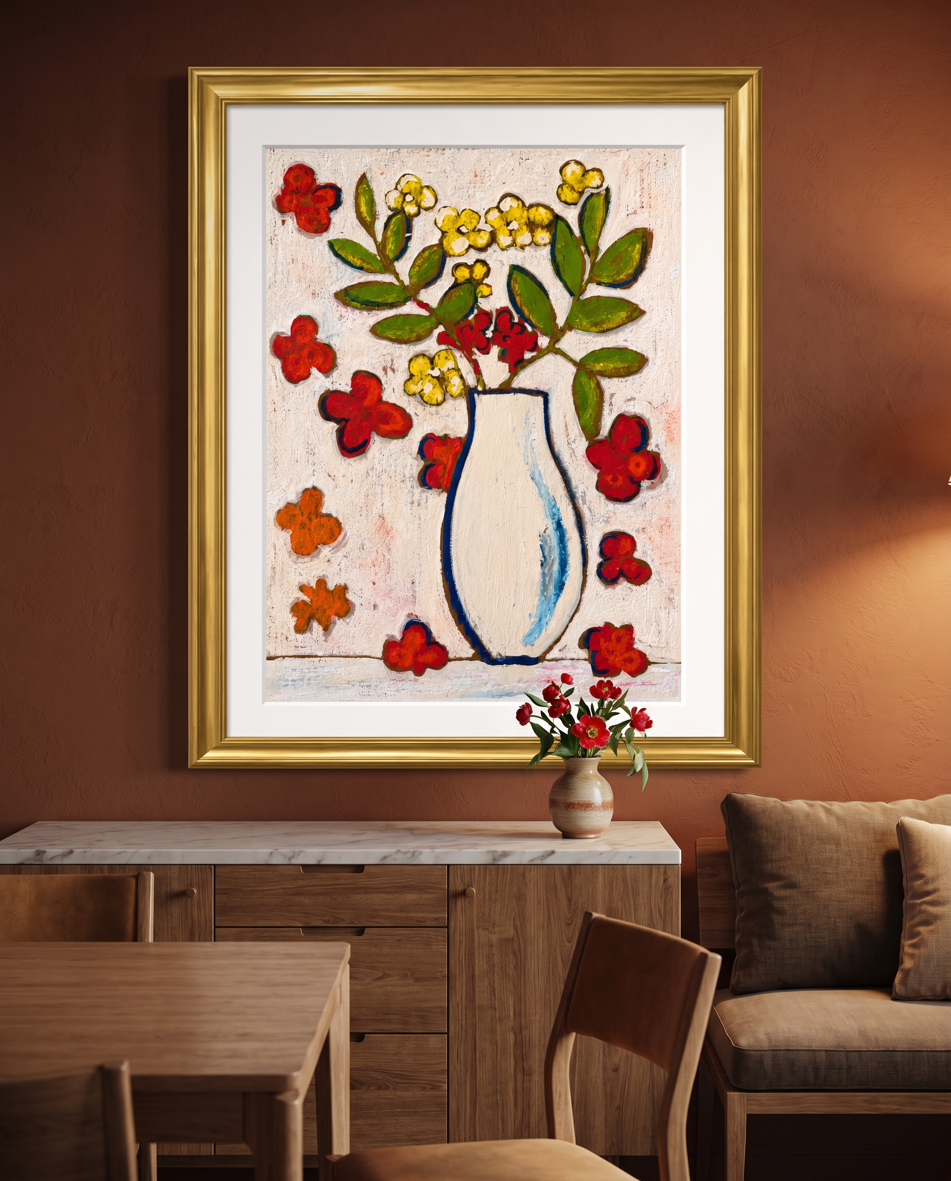 Bloom irresponsibly in a room