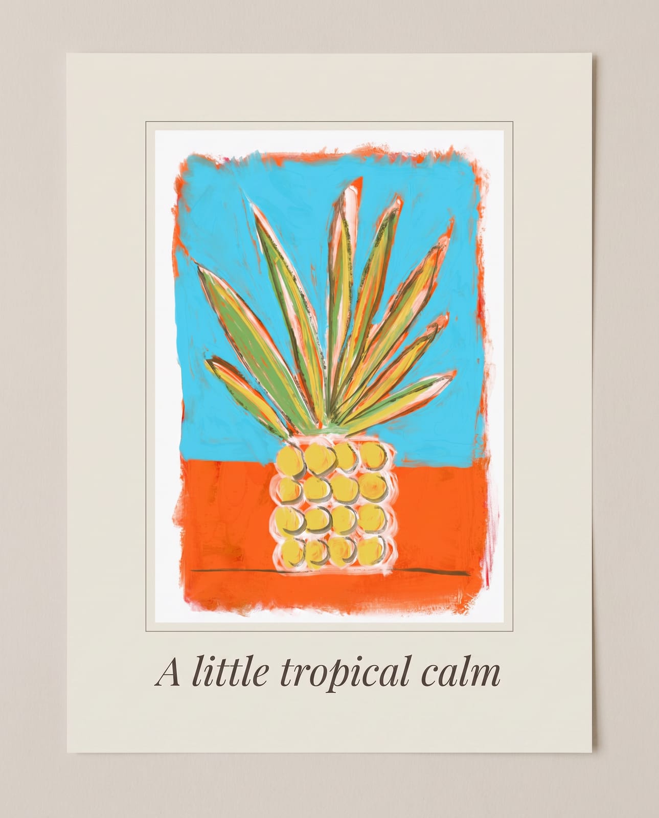 print — “A little tropical calm”