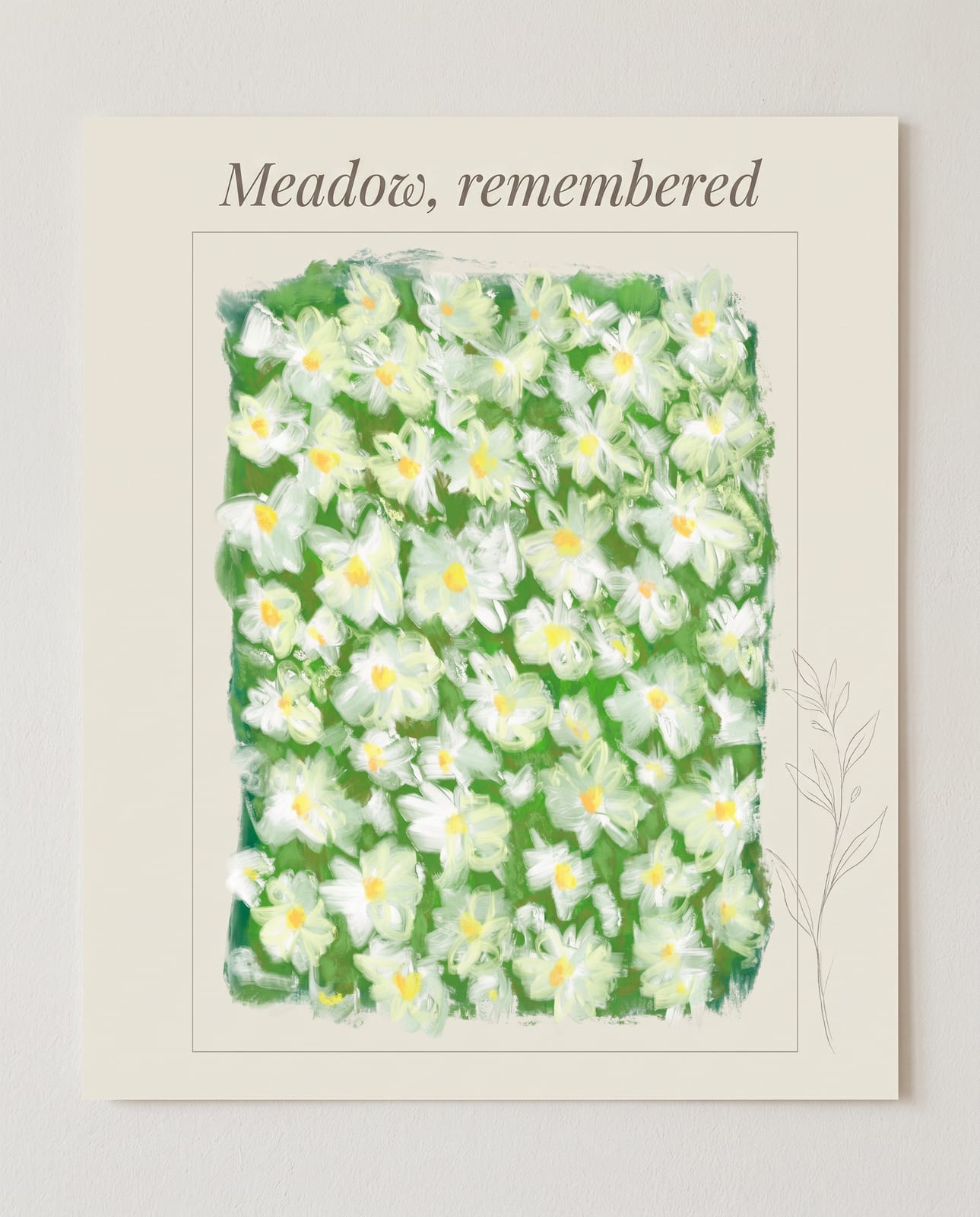 print — “Meadow, remembered”