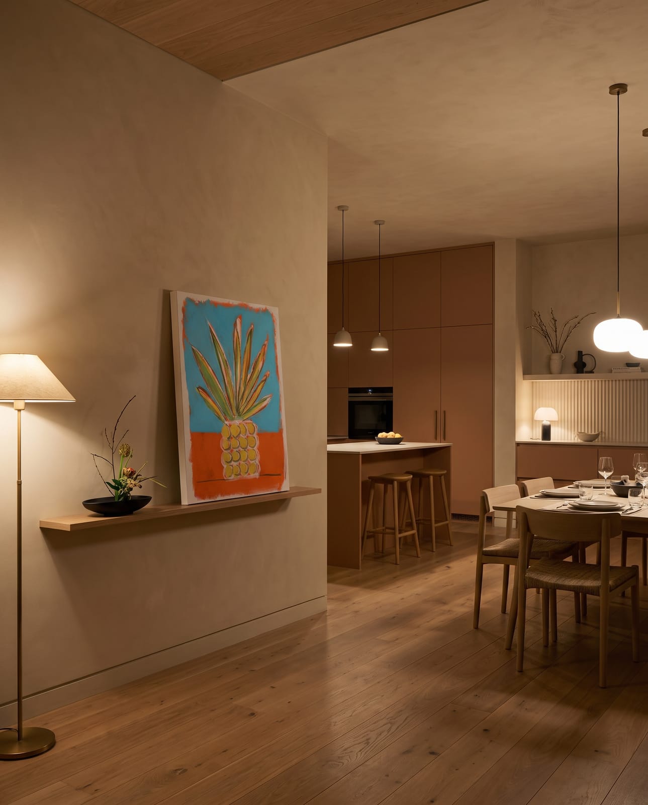 on the wall · canvas · 1