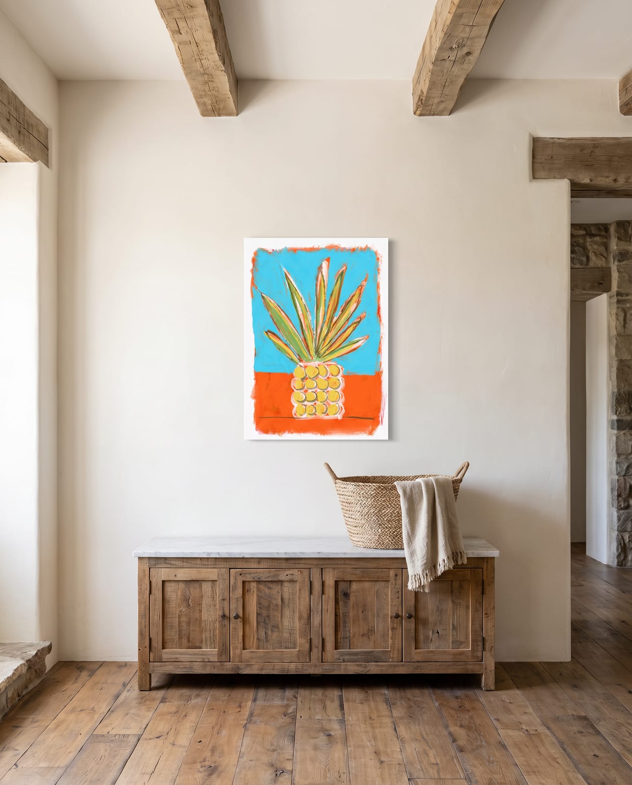 on the wall · canvas · 4