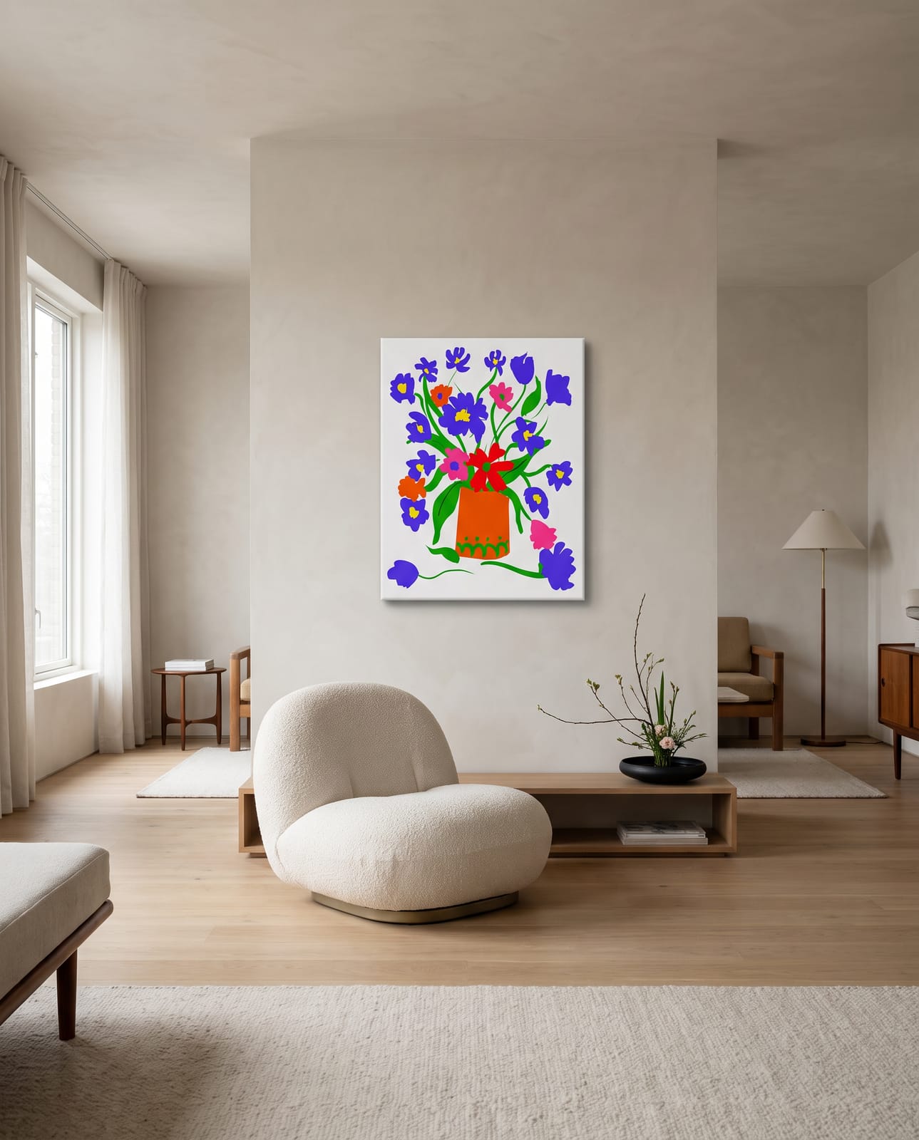 on the wall · canvas · 1