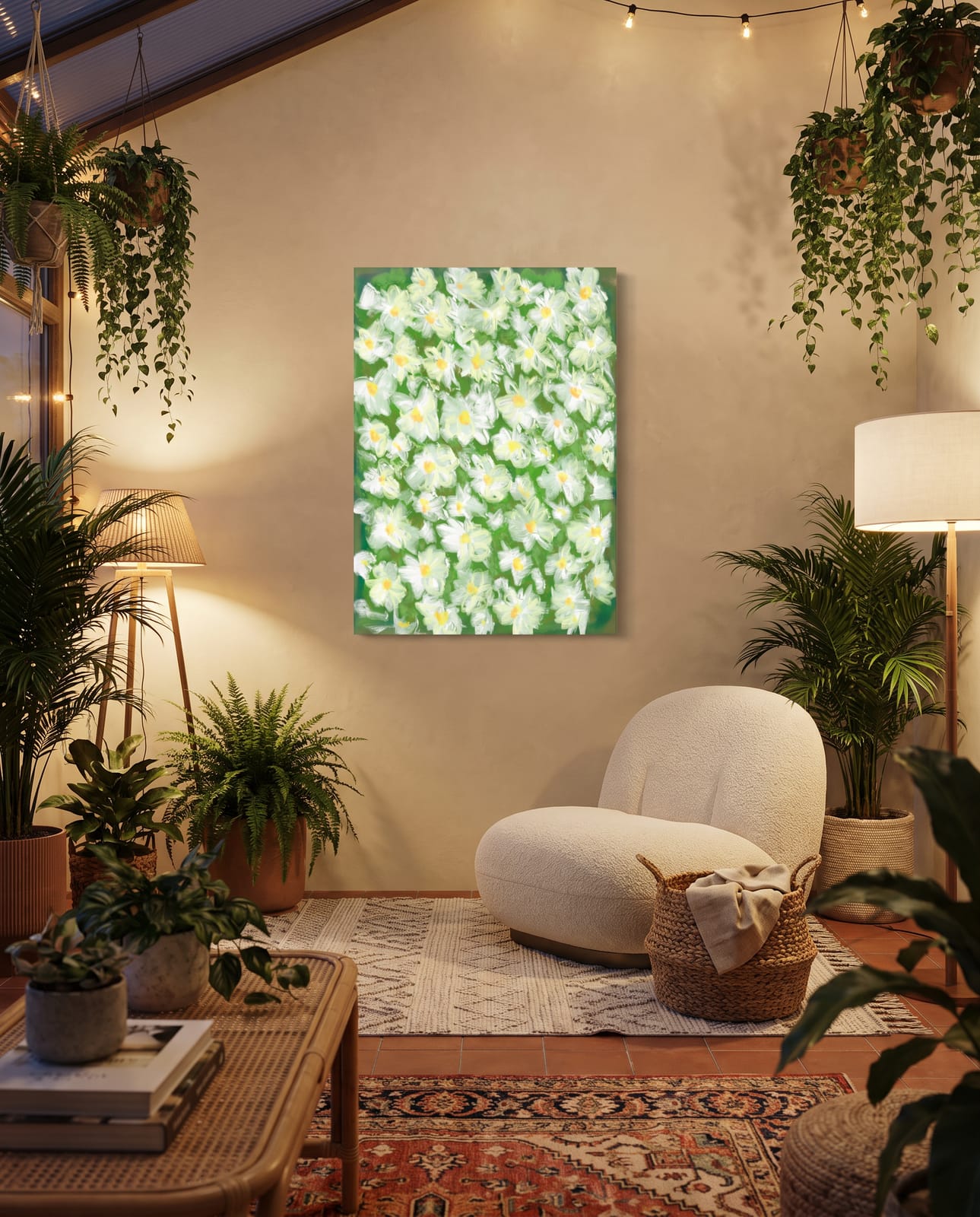 on the wall · canvas · 1