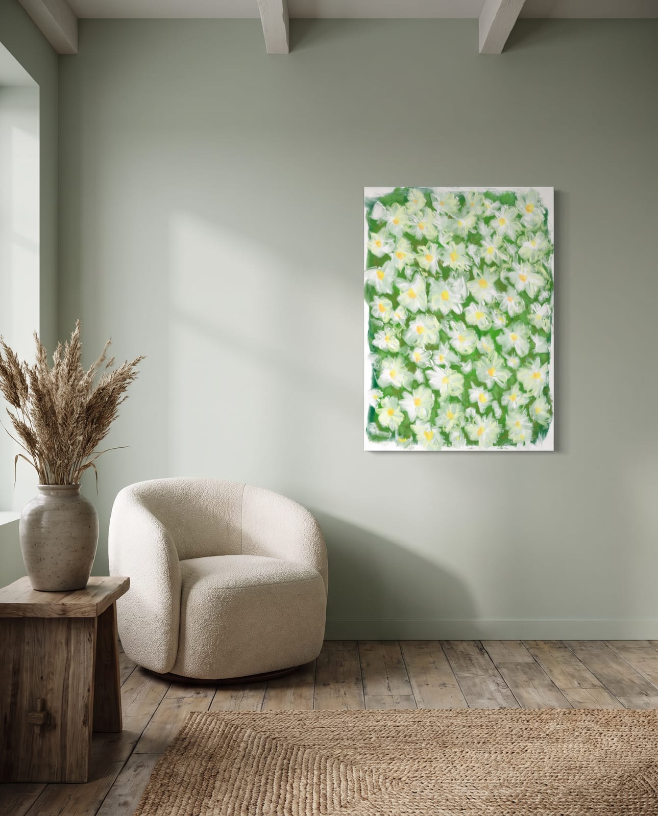 on the wall · canvas · 2