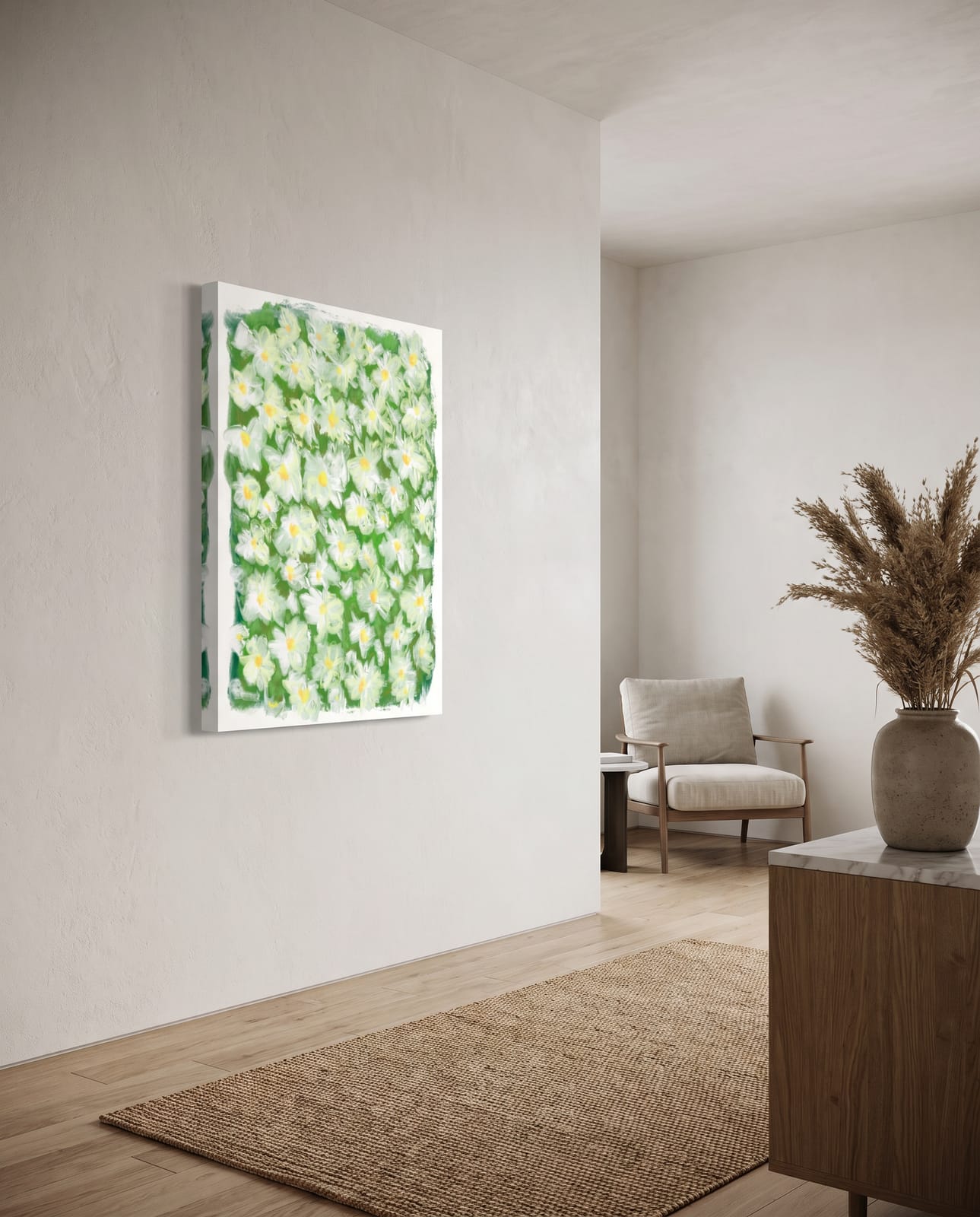 on the wall · canvas · 4